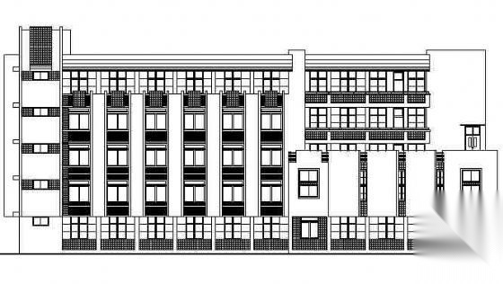 某六层高校行政办公楼建筑方案图cad施工图下载【ID:151435117】