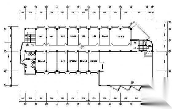 某六层高校行政办公楼建筑方案图cad施工图下载【ID:151435117】