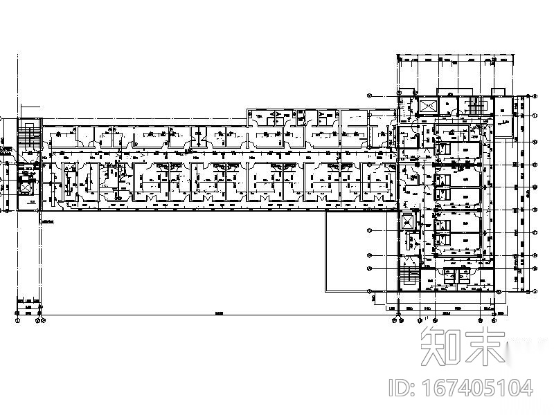 五层住院楼给排水施工图（含建筑，电气）施工图下载【ID:167405104】