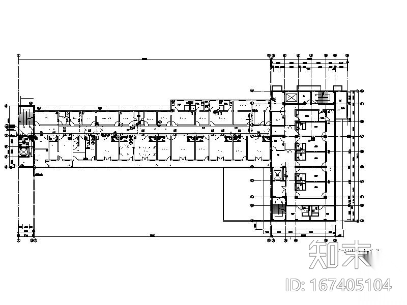 五层住院楼给排水施工图（含建筑，电气）施工图下载【ID:167405104】