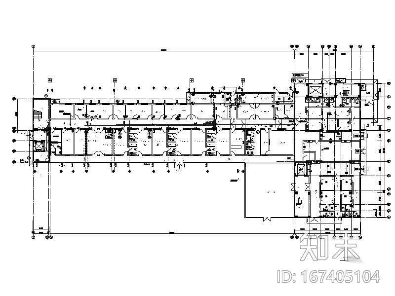 五层住院楼给排水施工图（含建筑，电气）施工图下载【ID:167405104】