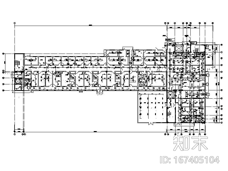 五层住院楼给排水施工图（含建筑，电气）施工图下载【ID:167405104】