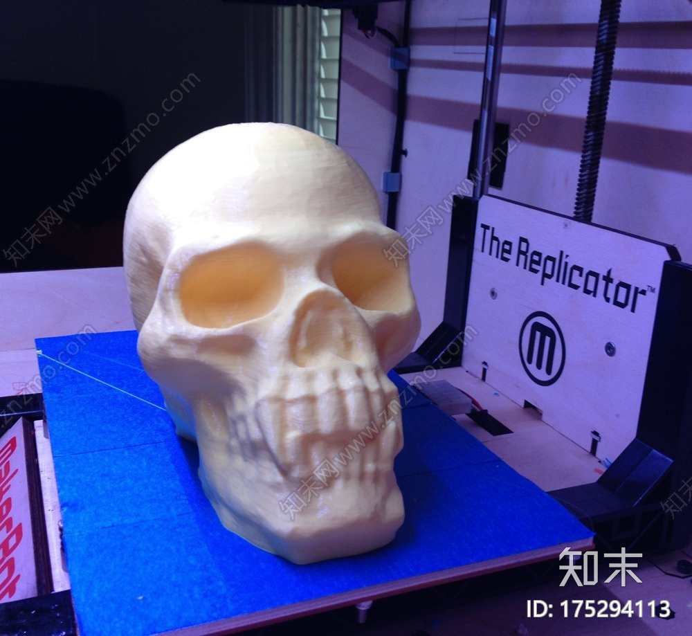 带尖牙的骷髅头3d打印模型下载【ID:175294113】