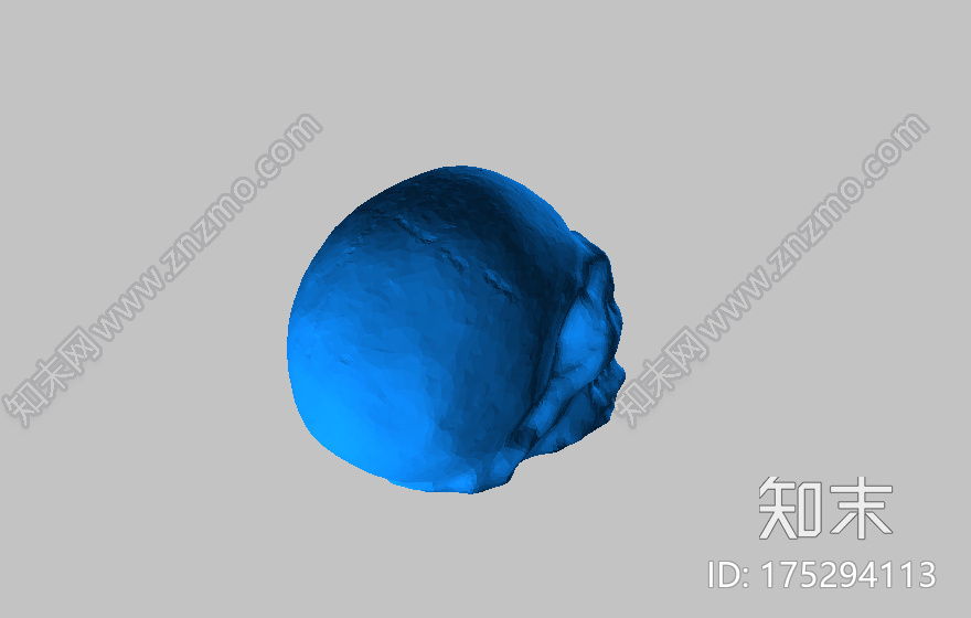 带尖牙的骷髅头3d打印模型下载【ID:175294113】