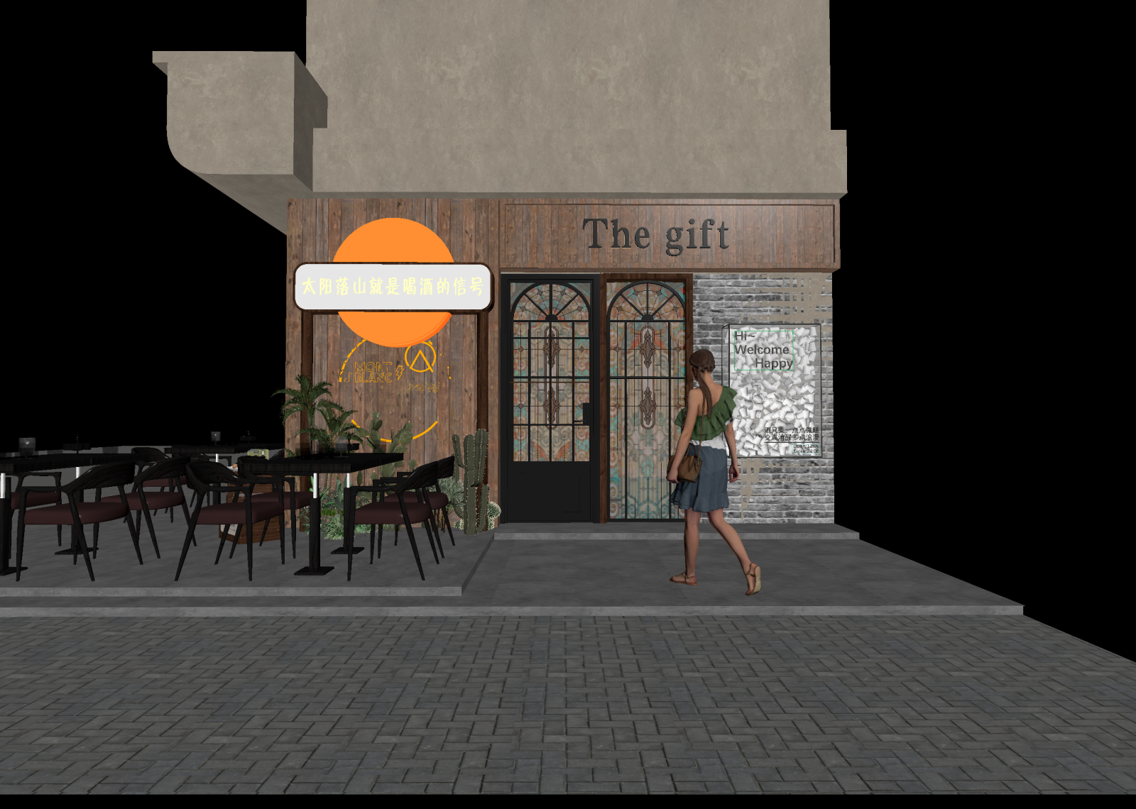 美式咖啡厅3D模型下载【ID:1214932620】