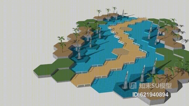 拼图游戏SU模型下载【ID:621940894】