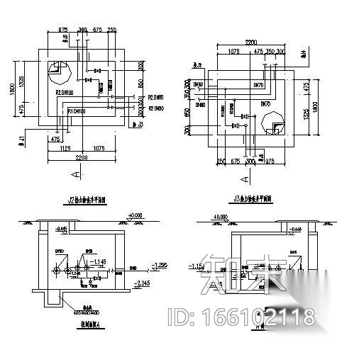 某办公楼热力外线工程图纸cad施工图下载【ID:166102118】