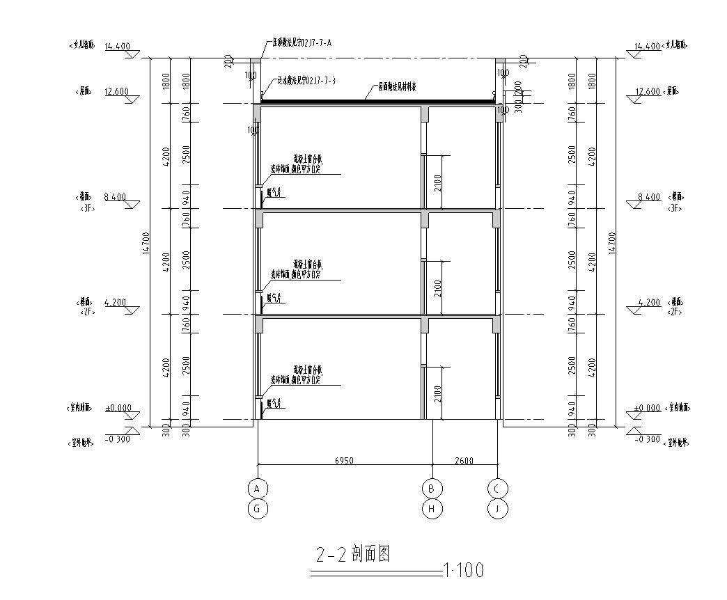 [宁夏]三层框架小学施工图（教学楼、食堂、综合楼等全...施工图下载【ID:151550178】