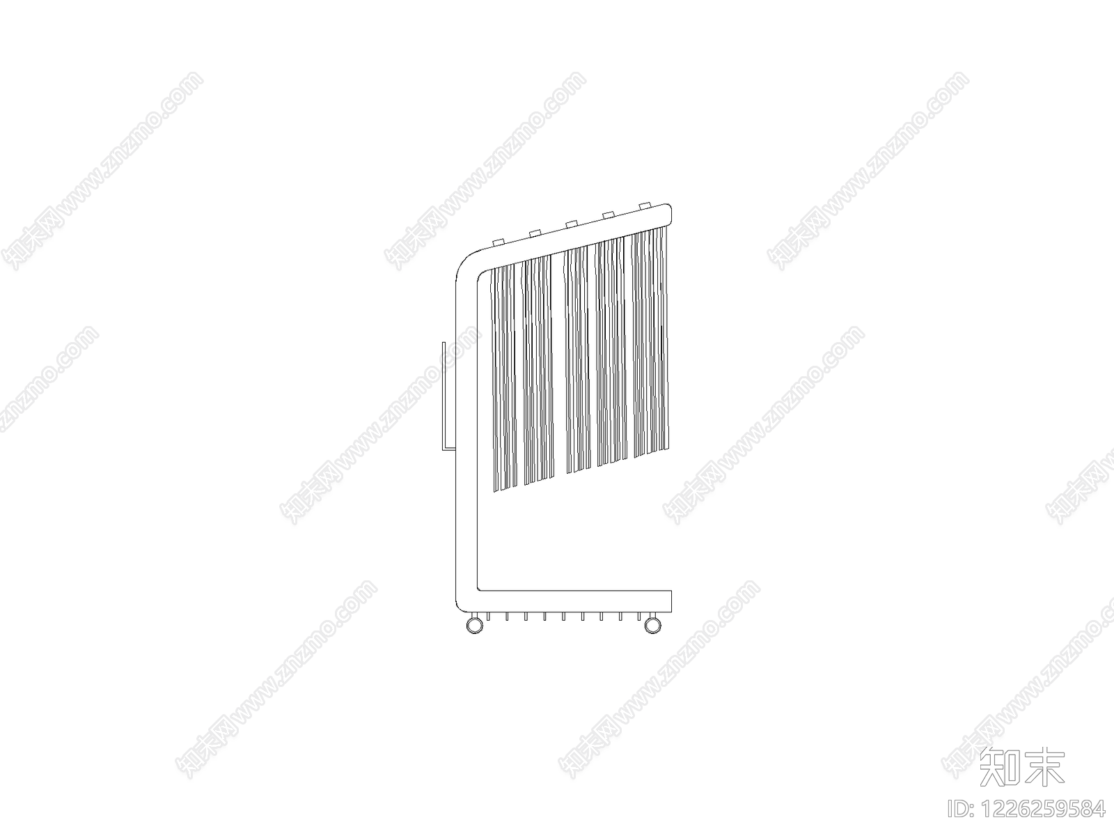 陈设类立面挂画cad施工图下载【ID:1226259584】
