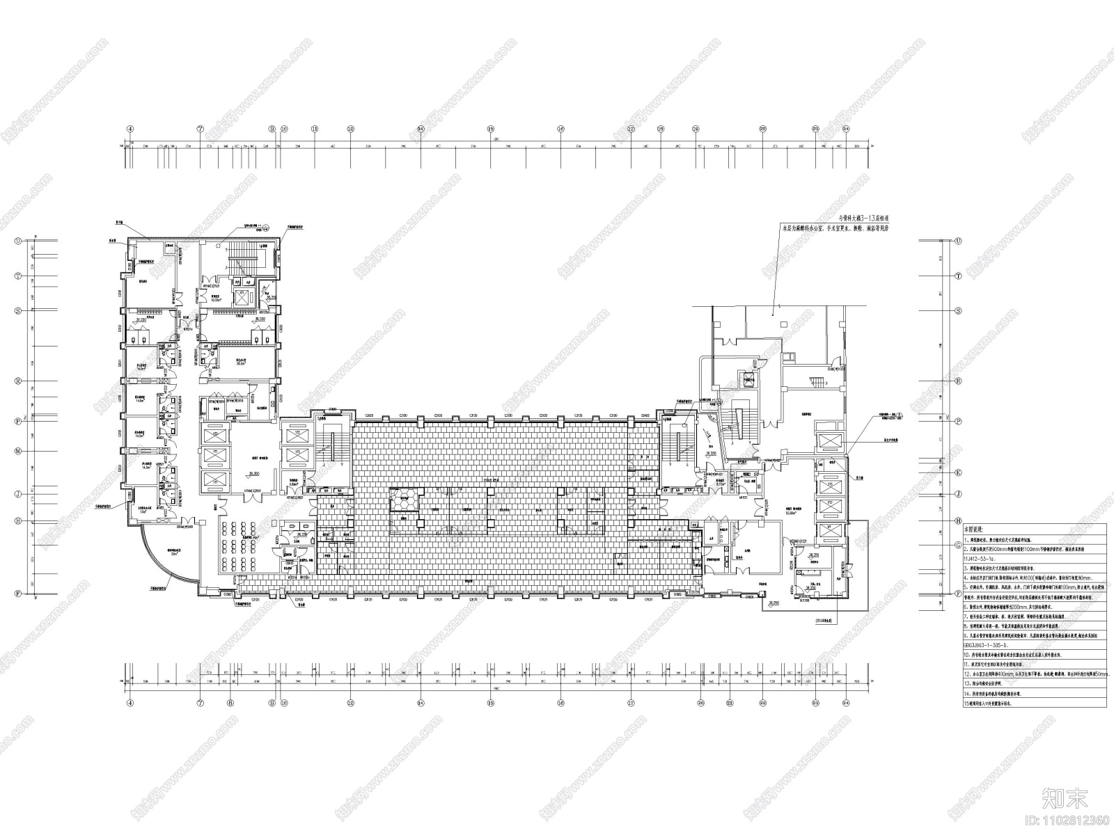 贵州人民医院手术室ICU病房工程施工图cad施工图下载【ID:1102812360】