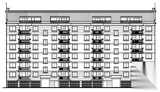 住宅楼建筑施工图cad施工图下载【ID:149856155】