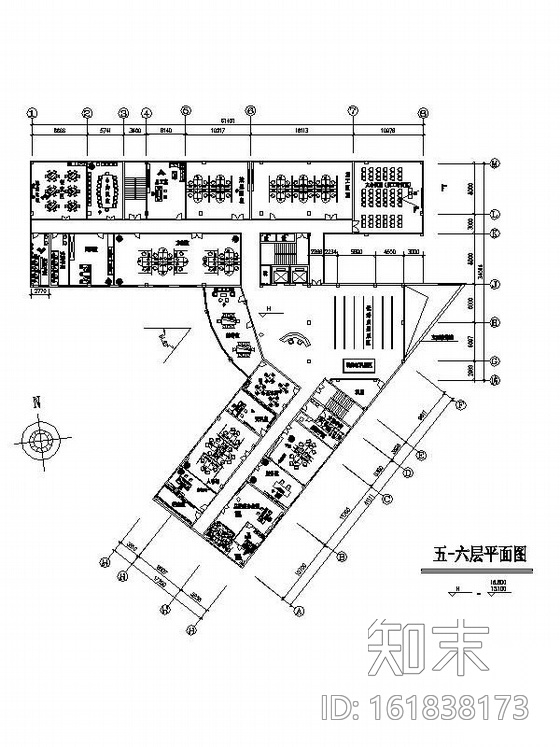 [南京]某办公楼装修图纸cad施工图下载【ID:161838173】