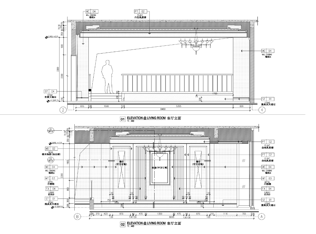 [浙江]某欧式风格四层别墅室内装修设计施工图cad施工图下载【ID:161783101】