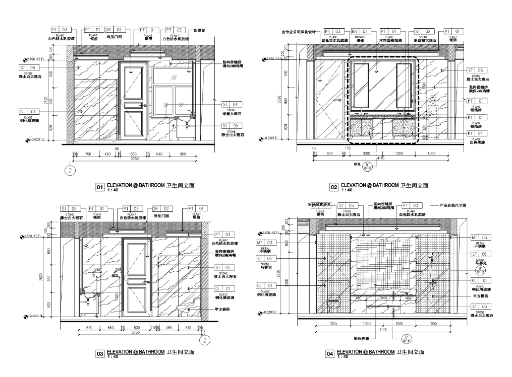 [浙江]某欧式风格四层别墅室内装修设计施工图cad施工图下载【ID:161783101】