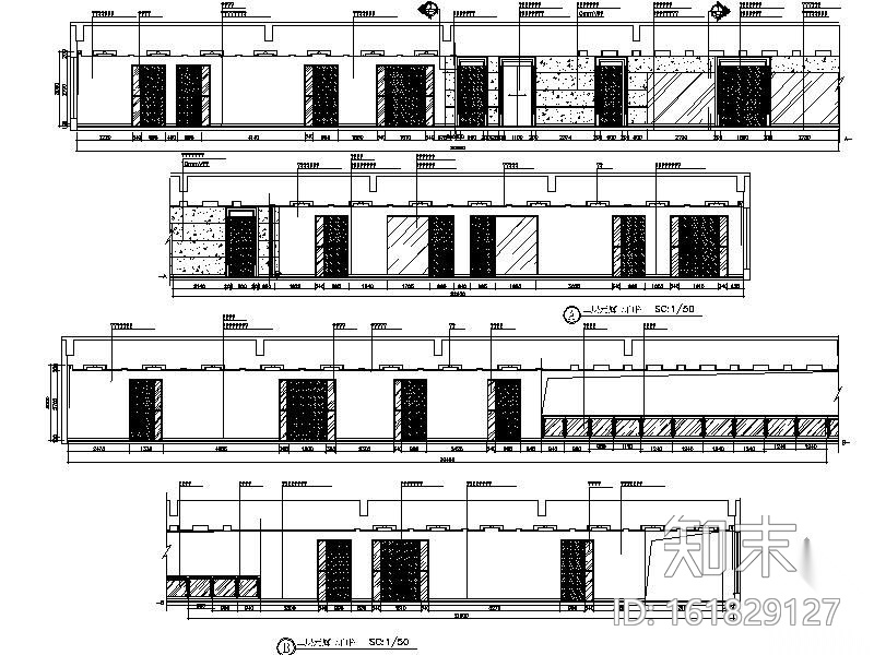 某发电厂办公室装修图cad施工图下载【ID:161829127】