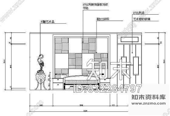 图块/节点主卧立面图2cad施工图下载【ID:832284797】