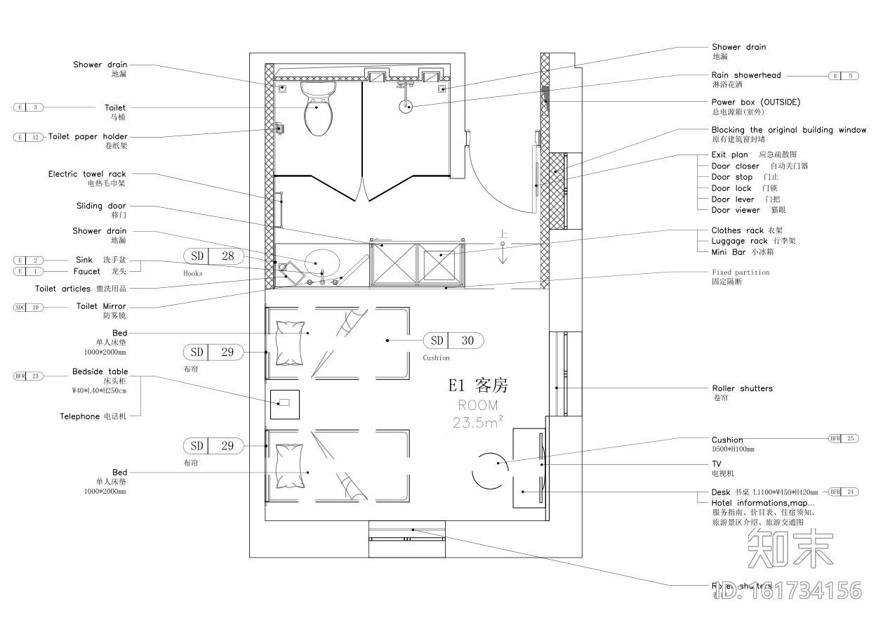 DarielStudio--南浔古镇求怒里花间堂酒店施工图+物料+官...cad施工图下载【ID:161734156】