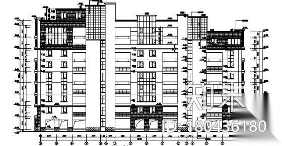 某九层度假公寓建筑方案图cad施工图下载【ID:149852110】