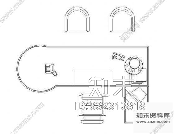 图块/节点桌椅平面综合图块cad施工图下载【ID:832313818】