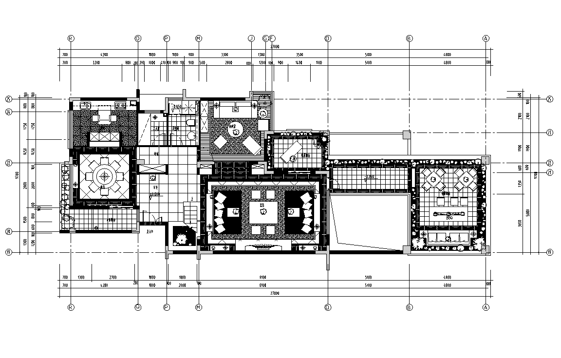 [广东]新华学府春天项目别墅J1-2户型施工图cad施工图下载【ID:161772139】