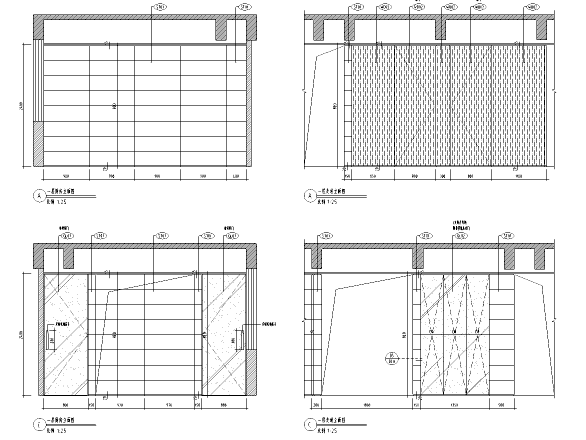 [广东]新华学府春天项目别墅J1-2户型施工图cad施工图下载【ID:161772139】