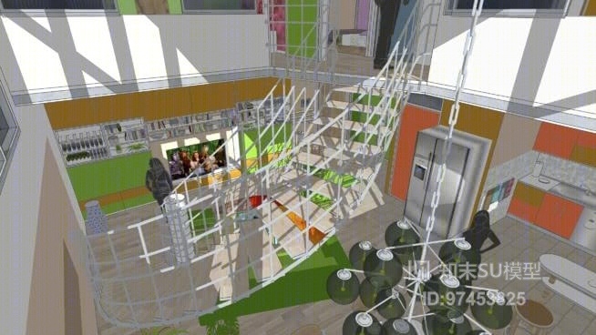 独栋别墅SU模型下载【ID:218001379】