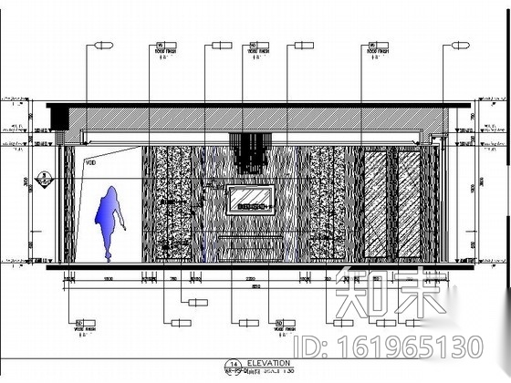 [深圳]某国际大酒店总统套房施工图cad施工图下载【ID:161965130】