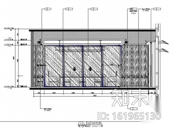 [深圳]某国际大酒店总统套房施工图cad施工图下载【ID:161965130】