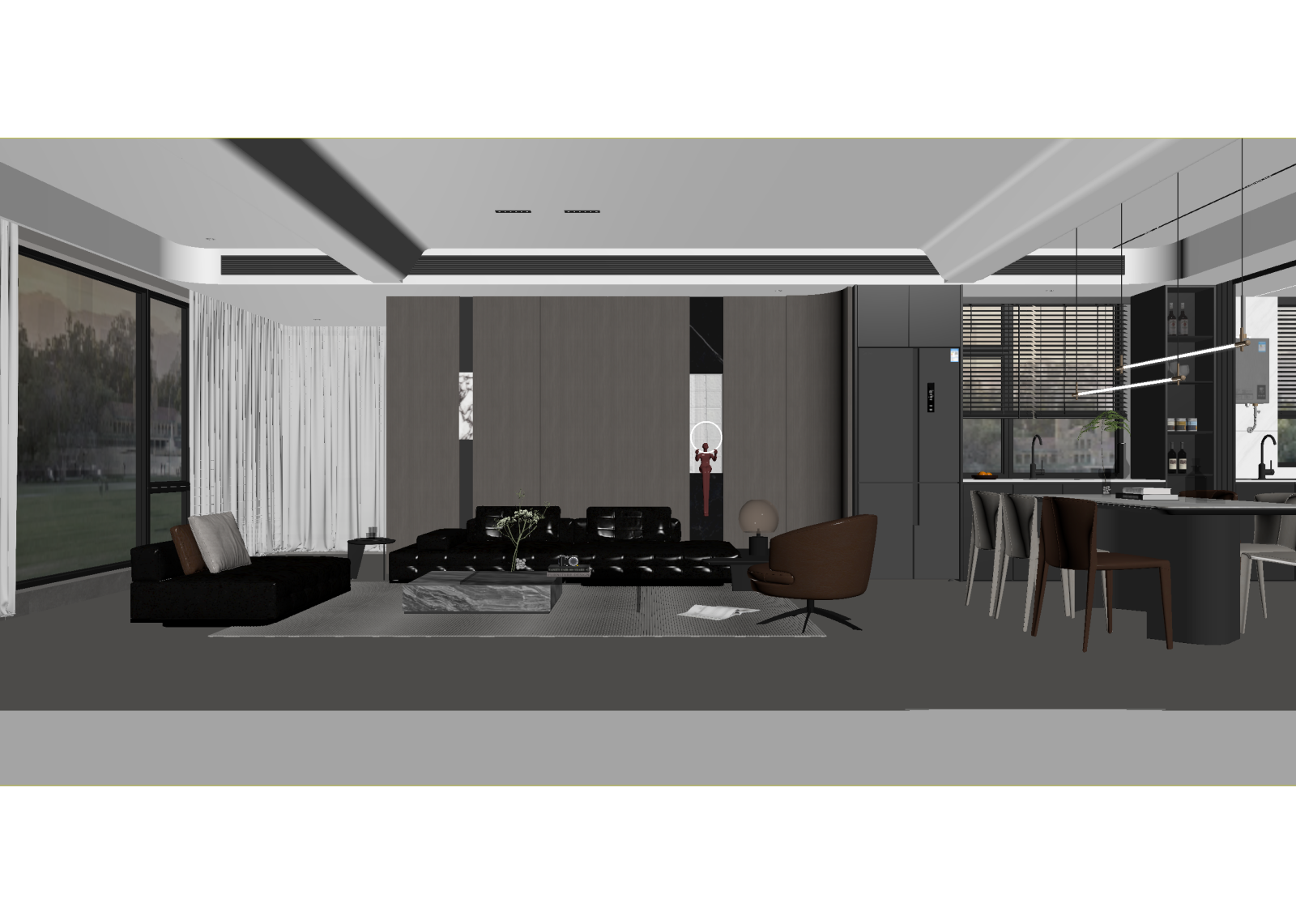 意式客餐厅3D模型下载【ID:1215121061】