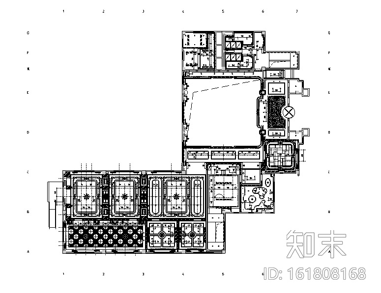 [安徽]翡翠湖碧水苑会所空间设计施工图（附效果图）cad施工图下载【ID:161808168】