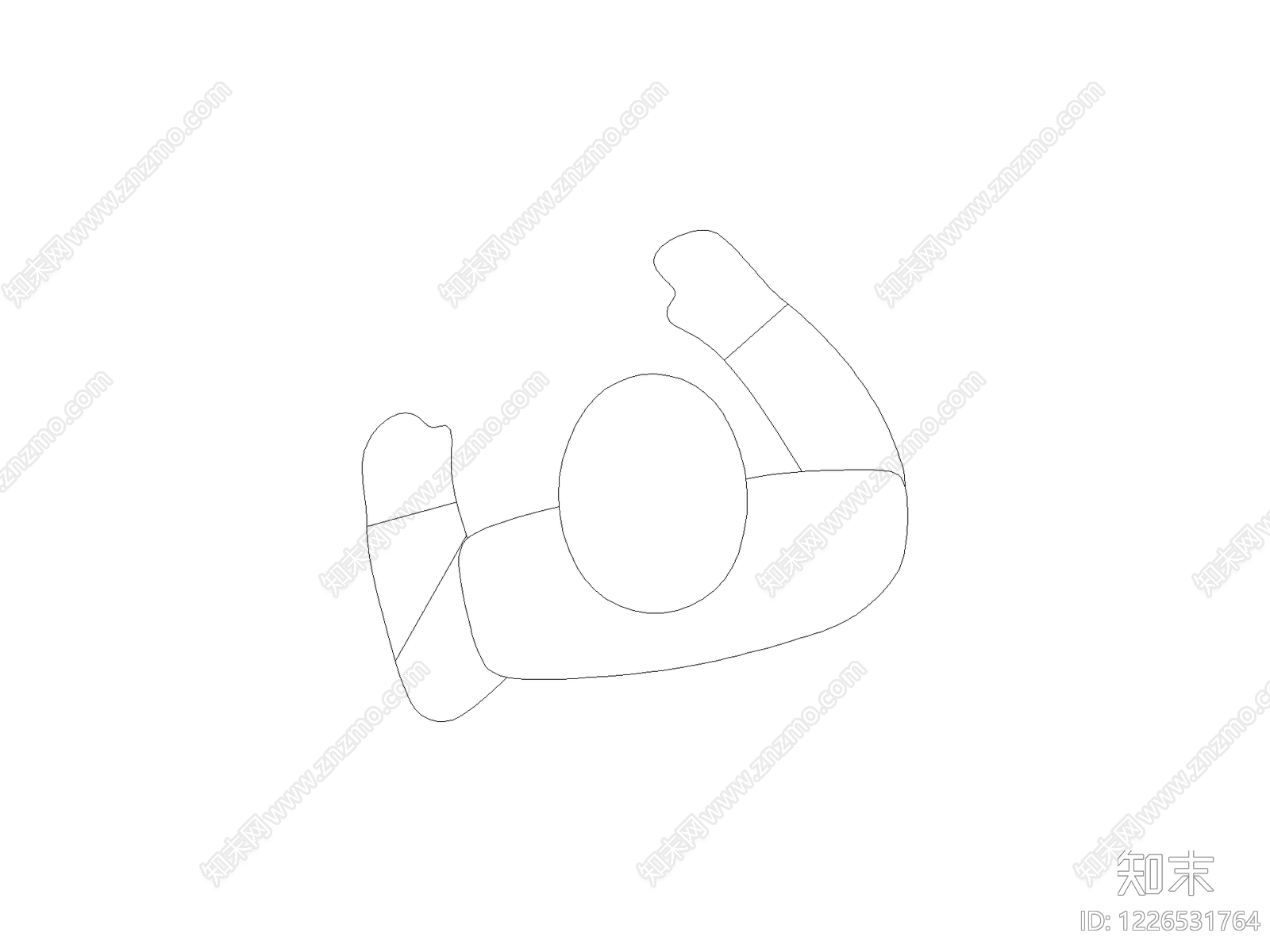 工装设计平立面常用图块cad施工图下载【ID:1226531764】