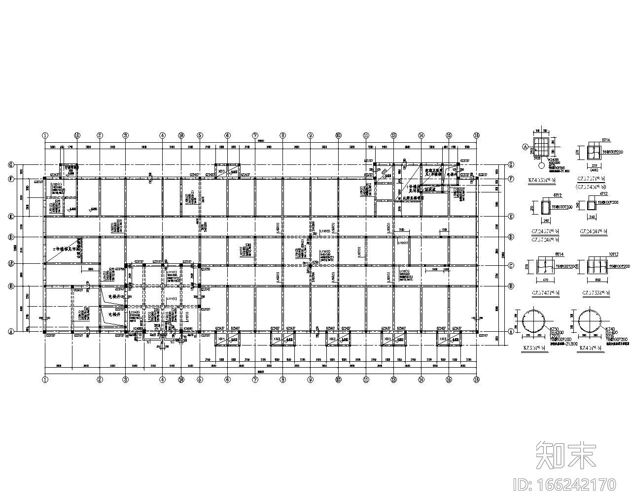 六层医院砖混结构设计施工图（CAD含建筑）cad施工图下载【ID:166242170】