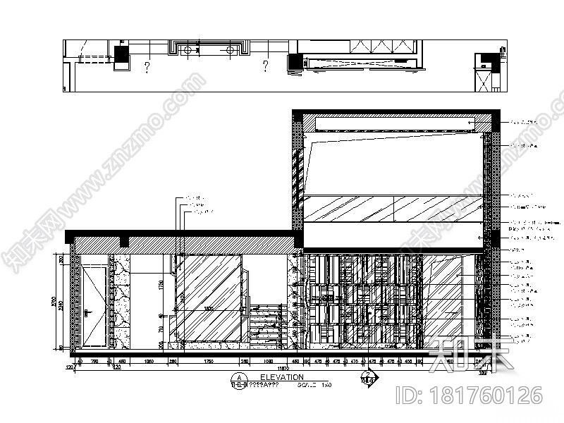 [杭州]新中式四层别墅装修设计施工图（含实景图）cad施工图下载【ID:181760126】