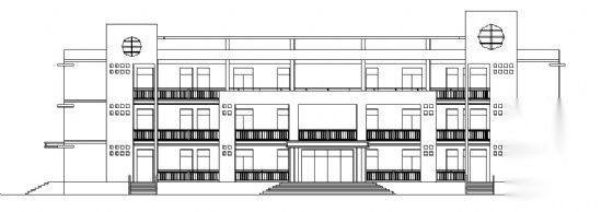 某三层小学教学楼建筑方案图施工图下载【ID:151558136】