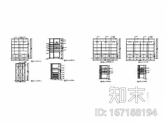 写字楼办公家具节点CAD图块下载施工图下载【ID:167188194】