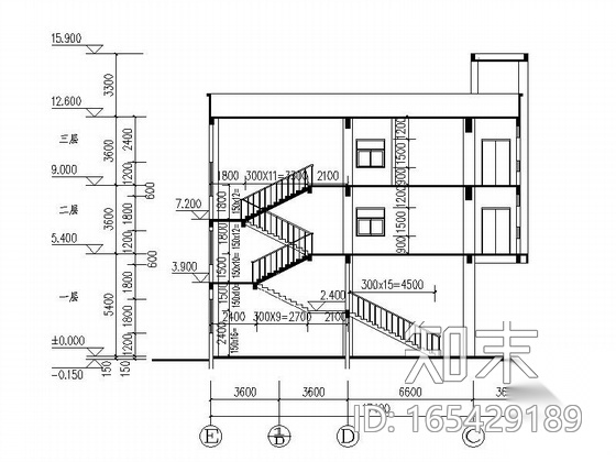 [东莞]某消防站门卫、消防站、训练塔建筑施工图、效果图cad施工图下载【ID:165429189】