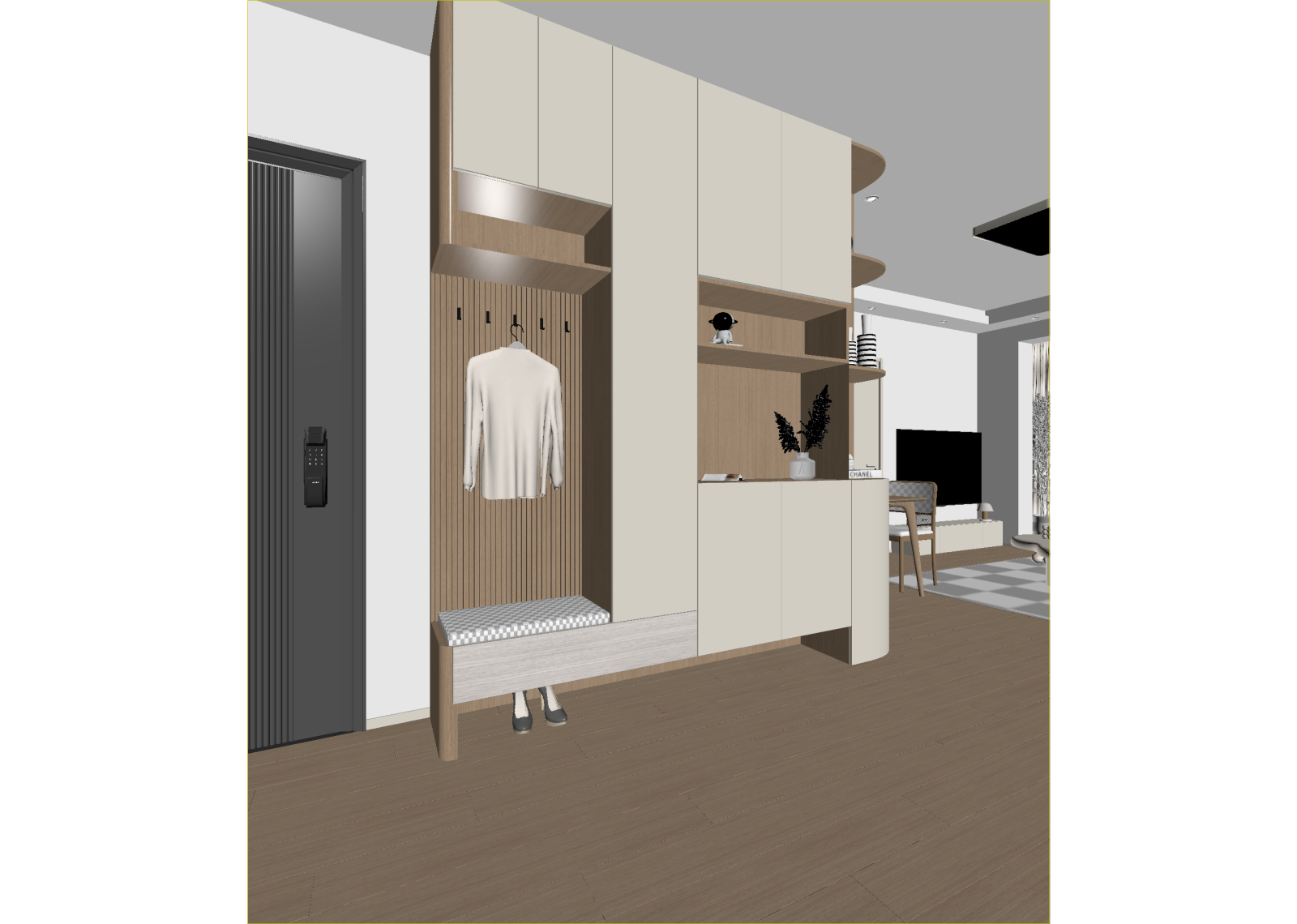现代玄关3D模型下载【ID:1214702066】
