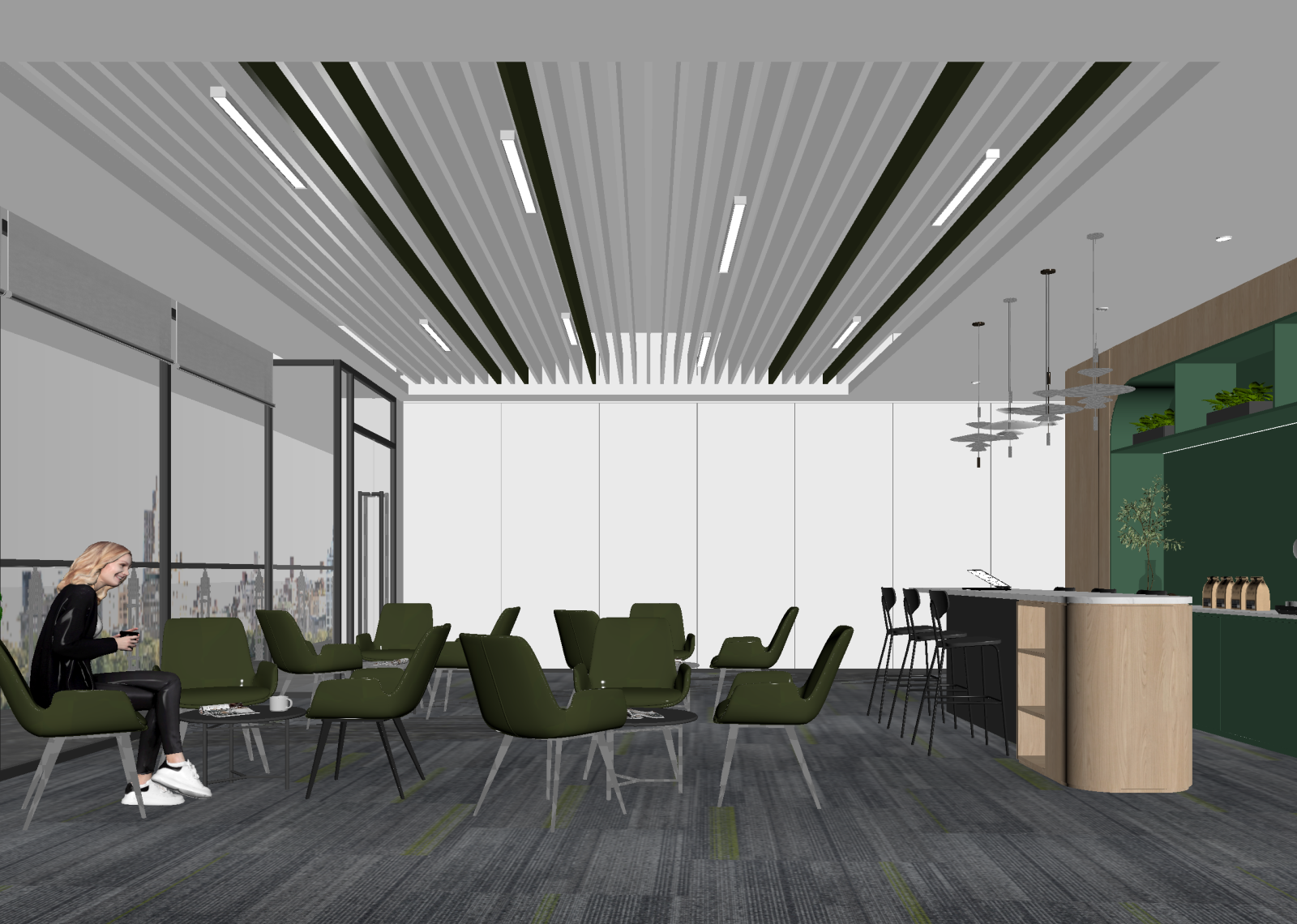 现代咖啡厅3D模型下载【ID:1215137382】