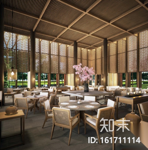 [上海]养云安缦酒店空间设计施工图（附效果图）cad施工图下载【ID:161711114】