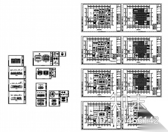 兄华服饰写字楼设计施工图施工图下载【ID:167466142】