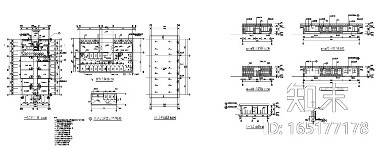 20套公共卫生间厕所建筑施工图下载【ID:165177178】