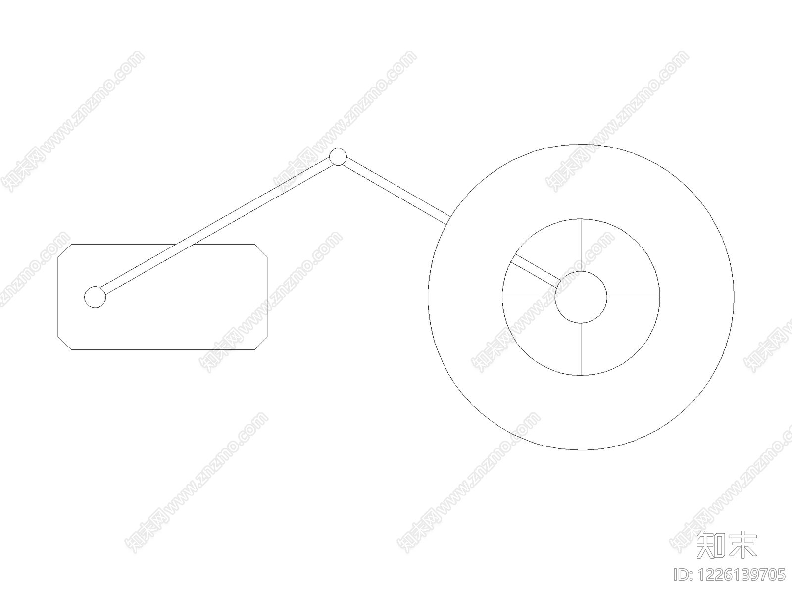 灯具图块cad施工图下载【ID:1226139705】