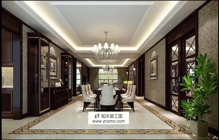 大师效果图带施工图cad施工图下载【ID:36888867】