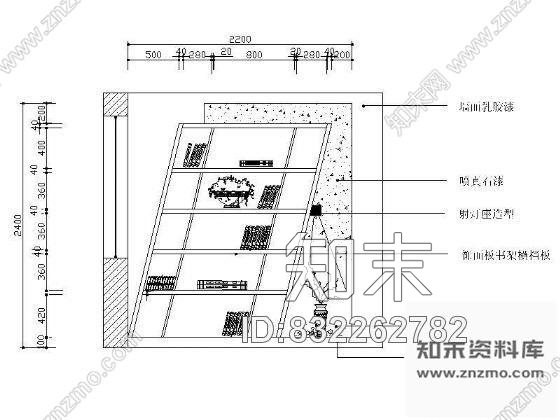 图块/节点多个书柜立面设计图cad施工图下载【ID:832262782】