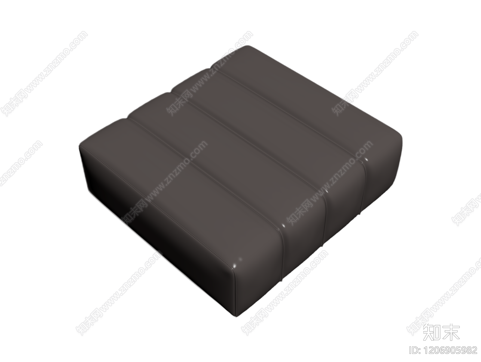 深色皮质长凳3D模型下载【ID:1206905982】