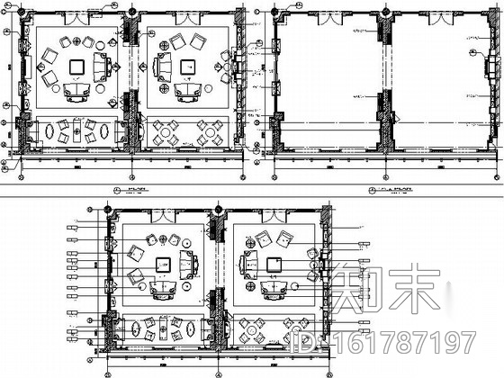 某公司豪华会所书吧及红酒吧室内装修图（含实景）施工图下载【ID:161787197】