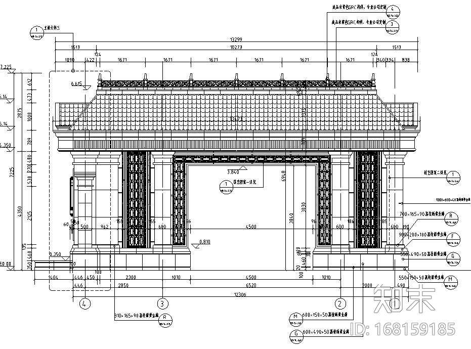 园林标准图集景观亭廊组合做法标准cad施工图下载【ID:168159185】