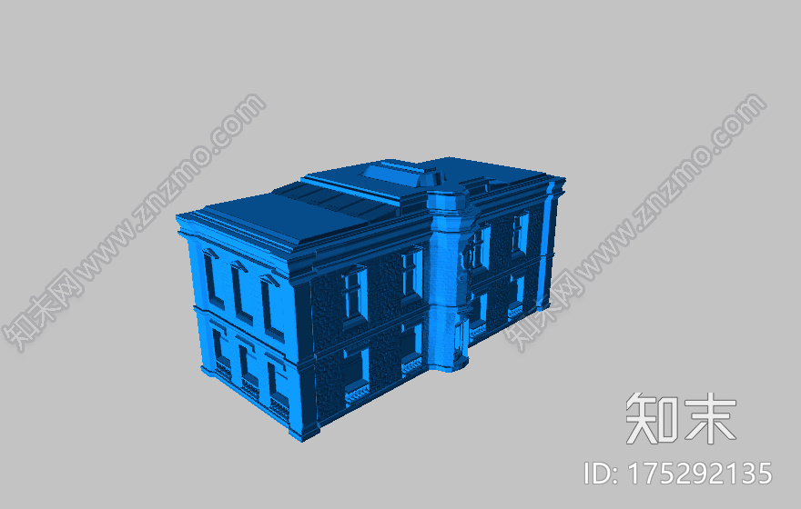 巴黎风建筑模型3d打印模型下载【ID:175292135】