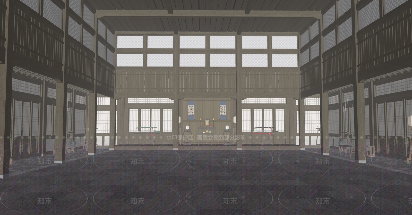 中式其他公共空间SU模型下载【ID:1216016441】