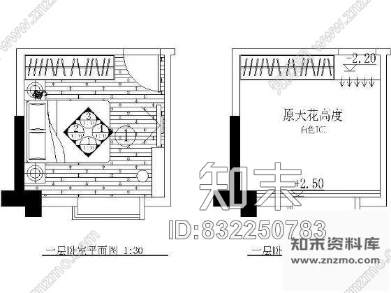 图块/节点小卧室装修详图cad施工图下载【ID:832250783】